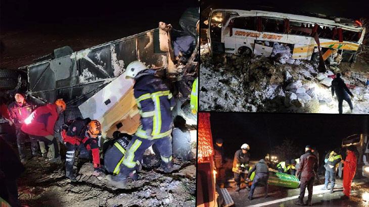 Kayseri’de otobüs kazasında yaralanan 25 kişiden 4’ünün durumu kritik