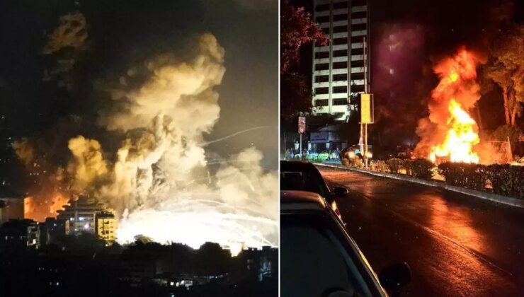 Lübnan’a harekat başlatan İsrail gece yarısı Şam’ı da vurdu! Arka arda patlamalar yaşandı